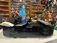 Marantz NR1605 M-DAX Home Theater Receiver bundles Remote and Microphone Stand