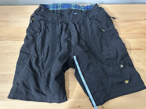 Nema International Men’s Cycling Nylon Shorts Black Padded Drawstring Large - Picture 8 of 8