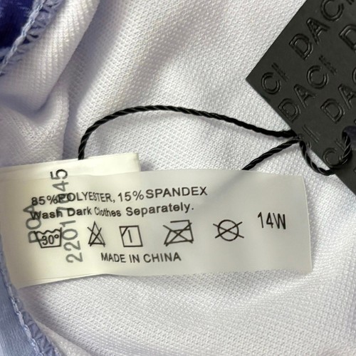 Daci Sexy High Waisted Tummy Control One Piece Swimsuit BlueTie Dye Sz 14W - Bild 7 von 9