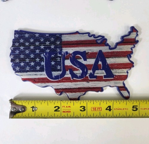DecoPac Tortenaufleger Kunststoff Party Amerikanische Flagge USA USA 2 3/4 x 5 - Bild 4 von 5
