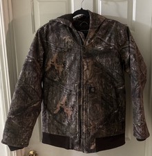 Carhartt Mossy Oak Jacket With Hood Youth Size XL 18/20 New