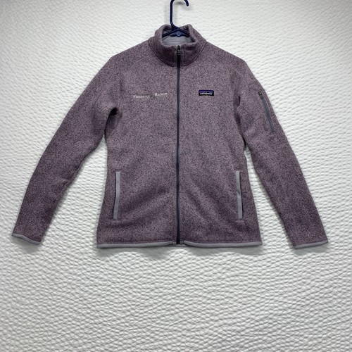 Patagonia donna Better maglione pile giacca zip intera viola nebbioso NO etichetta taglia - Foto 1 di 21