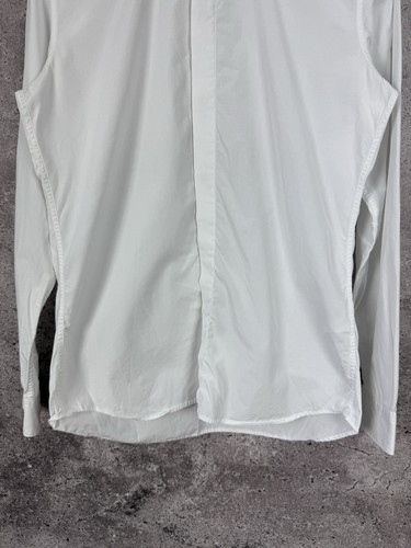 GIVENCHY Star Design Embroidered Shirt Long Sleeve White Mens Size 39 M - Picture 4 of 9