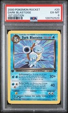 POKEMON 2000 Rocket DARK BLASTOISE 1st Edition #20 PSA 6 RARE