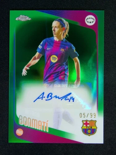 2025-26 Topps Chrome UEFA Women's Aitana Bonmati Auto Green /99