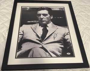 Al Pacino 16x20 Autographed Framed Photo PSA/DNA Authenticated