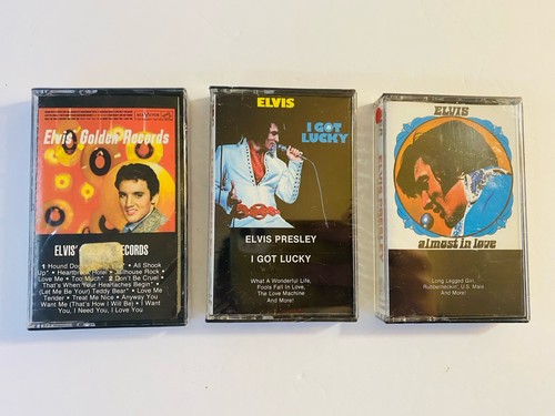 Elvis Cassette Tapes Almost In Love I Got Lucky Golden Records New Sealed  - Picture 1 of 7