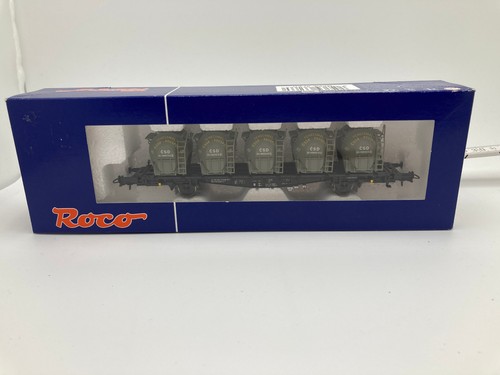 Roco H0 66266 - Güterwagen -  Behältertransportwagen der CSD, neu in OVP | Zustand: Neu