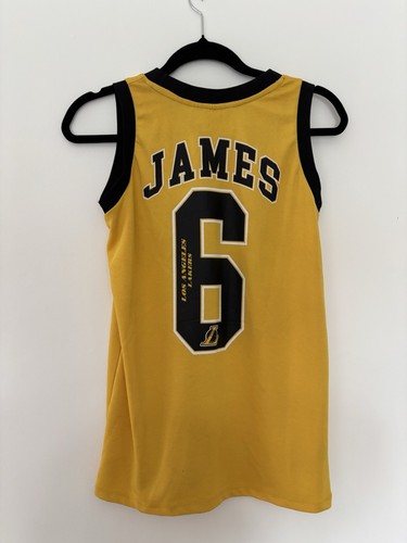 NBA Los Angeles Lakers LA 12- 13Years JAMES #6 Youth Jersey Shirt Kit Shorts - Picture 4 of 8