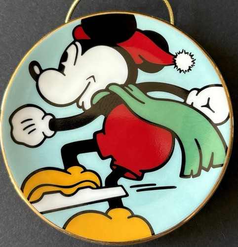 Disney Backwards Skating Mickey Mouse Christmas Ornament Limited Edition Of 2500
