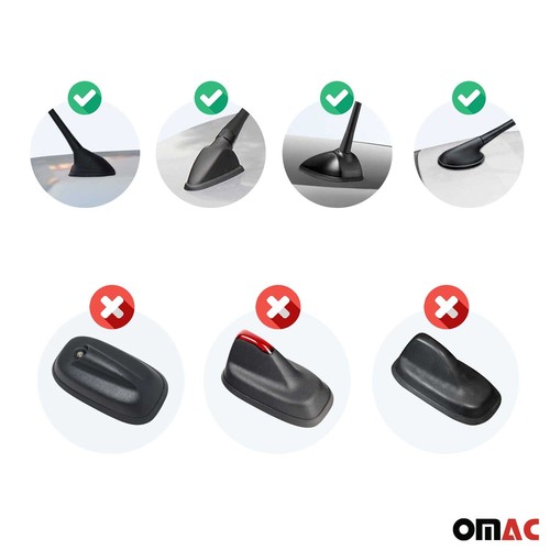 Car Shark Fin Antenna Roof Radio AM/FM Signal for Kia Forte Dark Grey - Bild 4 von 8