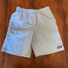 Patagonia Shorts Kids Boys XL Light Blue Baggies 7 Swim Trunks Lined Board