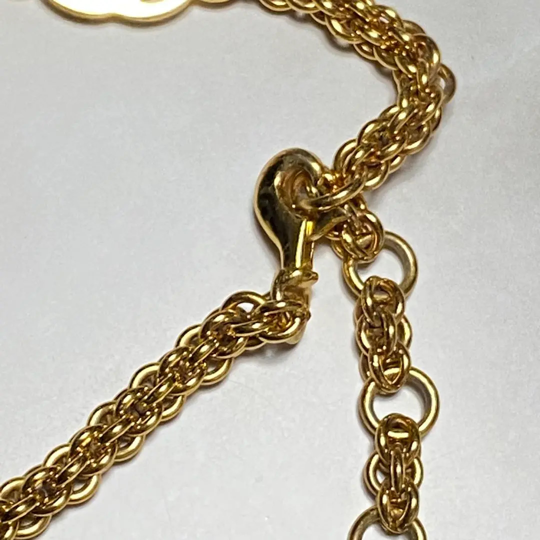 GUCCI Chain Belt Double G Interlocking Gold Gold Color Metal