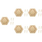 5 Sets Sechsexagonal Schubladenknauf Schrankknauf Kommode Knopfschrank