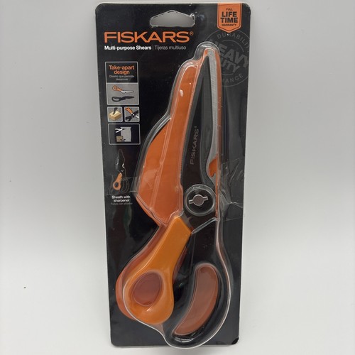 Fiskars Mehrzweck Gartenschere ergonomisch titanverstärkte Messerscheide 5692