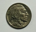 1937 "P" Indian Head Buffalo Nickel