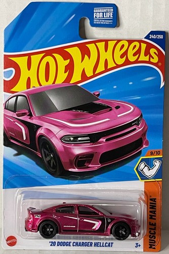 HW SUPER TREASURE HUNT '20 DODGE CHARGER HELLCAT SPECTRAFLAME PINK 2025 'N' CASE