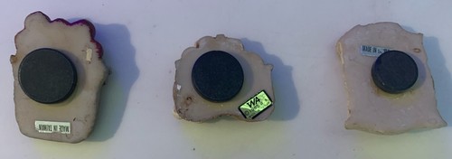 Vintage 1985 Country Style Refrigerator Magnet Set Of 3  - Picture 2 of 2