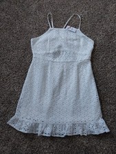 Willow & Root White Eyelet Lace Dress Sz L