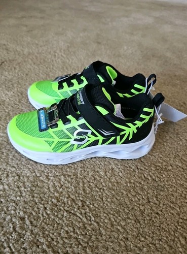 Zapatillas deportivas iluminadas verdes talla 12 S Sport by Skechers Jayden para niños - Imagen 3 de 6