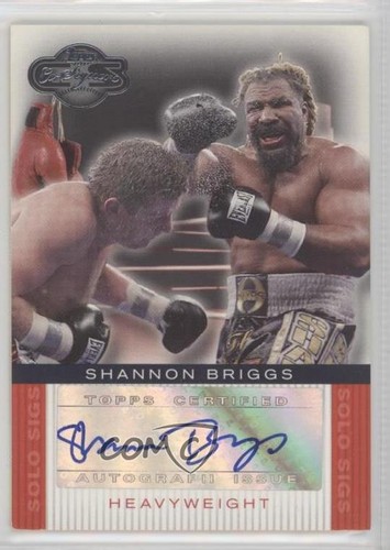 2008 Topps Co-Signers Boxer Solo Sigs Shannon Briggs #SS-SB Auto - Picture 1 of 4