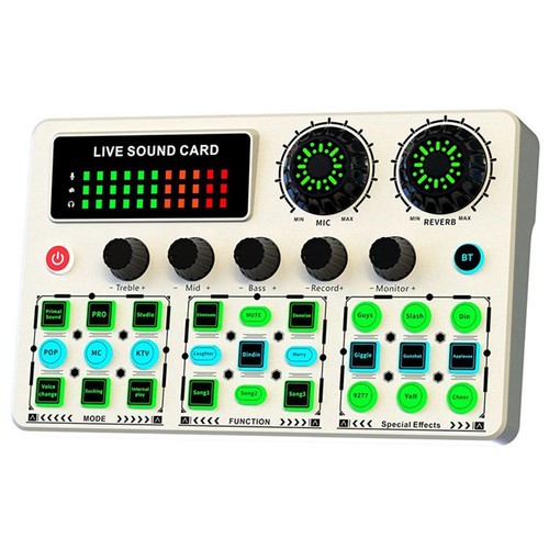 Portable Sound Card Mixer with Digital Lossless Transmission Technology - Photo 11/14