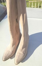 Beast Fashion Over The Knee Faux Suede Boots Tan