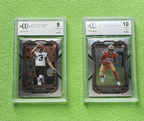 2022 Panini Prizm RC Cade York BCCG9 + RC Tyrion Davis-Price BCCG10
