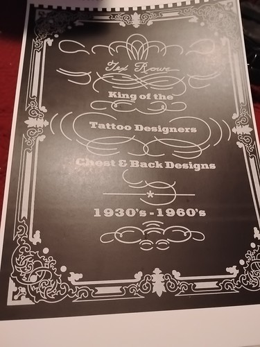 Vintage Tex Rowe Tattoo Designer BRUST & RÜCKEN Musterbuch 1930-1960er NEU