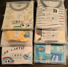Childrens Clothing PJ Set Of 6 Dinosaur T Rex 2 Piece Pj Set boys 90 2 T New