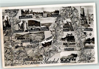 39204102 - 8750 Aschaffenburg map the beautiful Main Valley Aschaffenburg