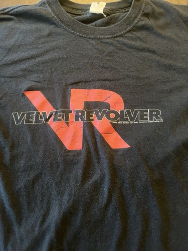 Camicia Velvet Revolver 2005 nera antracite concerto tour punk rock Slash - Foto 2 di 6