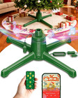 Musical Rotating Christmas Tree Stand with Remote Control, 360-Degree Tree Stand