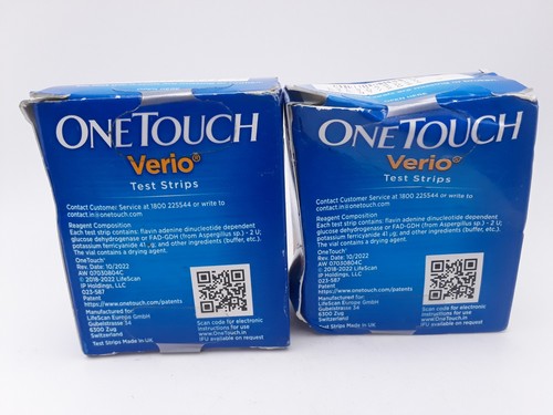 ✅ OneTouch Verio Test Strips 100 Count (2x 50) Expires 10/31/2025 - Picture 3 of 7