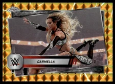 2025 Topps Chrome WWE Gold Geometric Carmella 17/50 #145