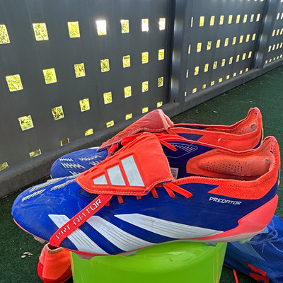 adidas Predator ELITE Stollen-Fußballschuhe EUR 42 2/3 Blau/Orange