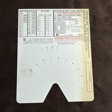 HPC FX30 Code Card HPC CODE MACHINE CODE CARD XF30 Locksmith