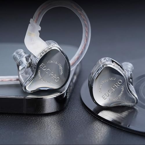 Linsoul KZ EDC Pro Dynamic HiFi In-Ear Earphones Silver-Plated Cable w/ Mic - Photo 5 sur 6
