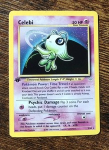 Celebi 1st Edition 3/64 Neo Revelation Holo Rare Pokemon LP/NM