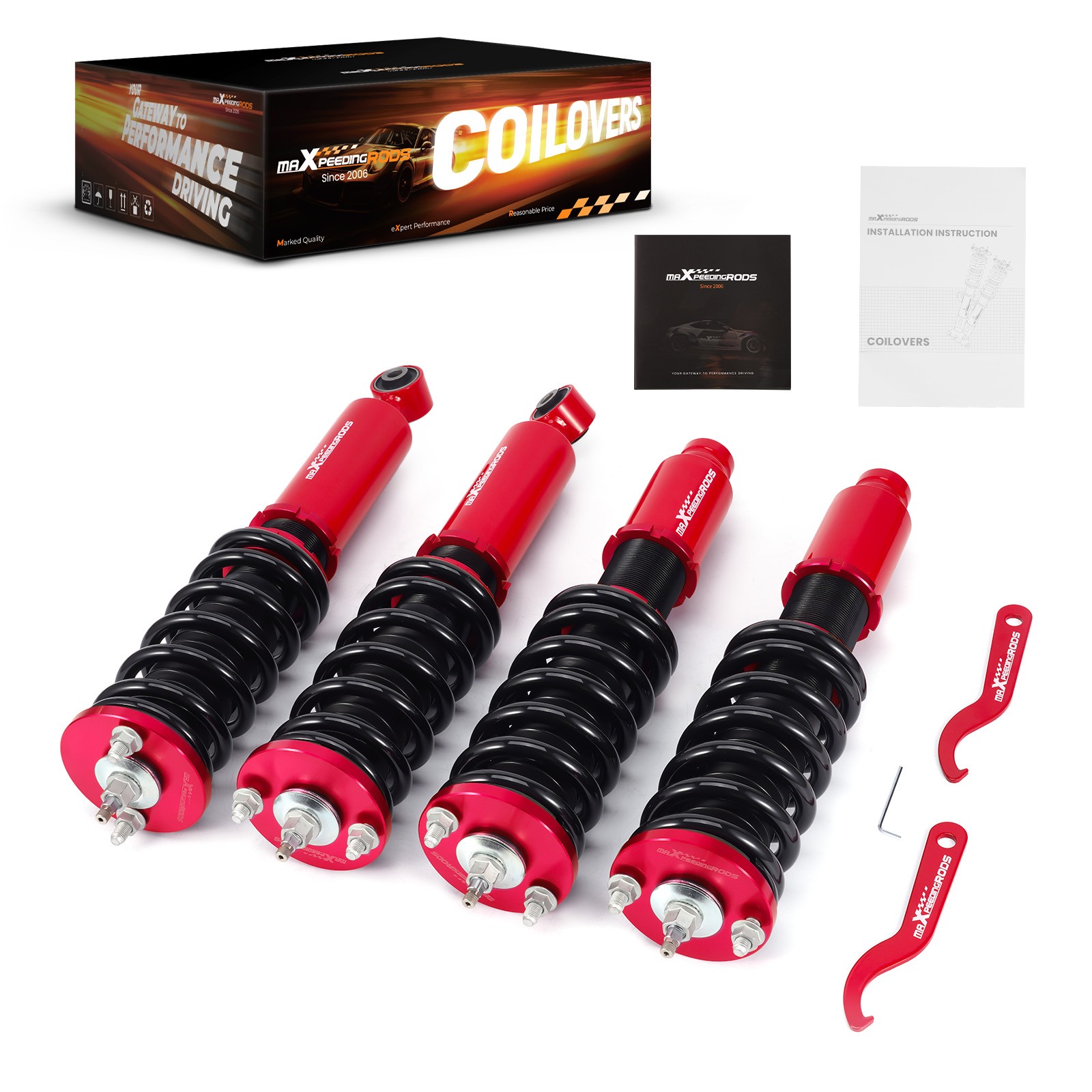 24 Ways Adjustable Coilovers for Honda CR-V 1996-2001 Suspension Struts