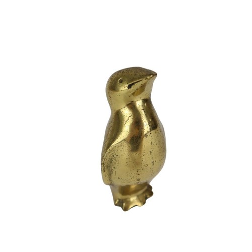 5" Messing Pinguin Briefbeschwerer Figur - Bild 1 von 7