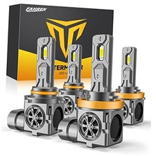 H11 9005 LED Bulbs Combo, 80,000LM Super Brighter, 1:1 Halogen Mini Size,