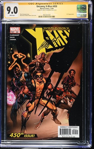 Uncanny X-Men #450 CGC 9.0 SIGNED Chris Claremont X-23