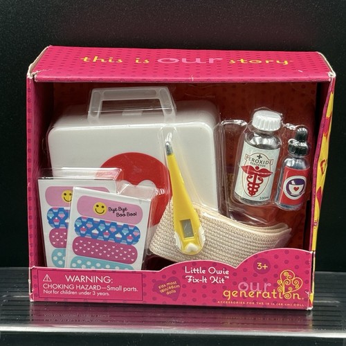Our Generation Little Owie Fix-it Kit Accessories for 18" Doll Nurse Doctor NEW