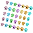  35 Pcs Miniature Ornaments Mushroom Fairy Mushrooms Glow Assorted