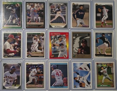 Vintage Los Angeles Angels - Lot of 15 - ABBOTT, FELIX, McCASKILL        