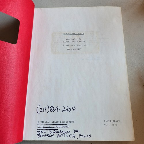 Man on the Island Sven Nykvist Screenplay Unproduced? Film Script - Picture 3 of 9