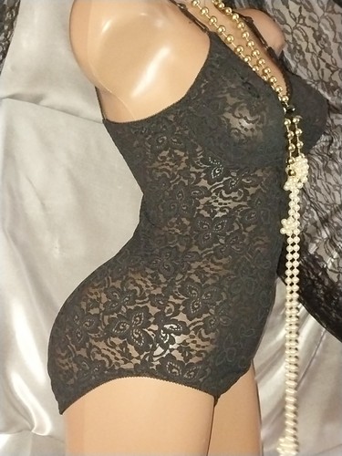 FAJA OBG DE ENCAJE DE NAILON SEDOSO DE COLECCIÓN TODO EN UNO UW SEMI TRANSPARENTE NIP MOLDEADORA 34 36 - Imagen 6 de 12