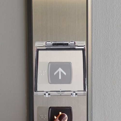 Elevator Button Cover Transparent Plastic Push Button Switch Cap - Picture 3 of 12