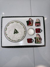 Vintage Mini Santa Christmas Tea Set by Ranger International 1994 In Originalbox